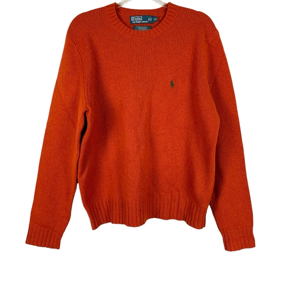 Polo by Ralph Lauren Orange Crewneck Sweater